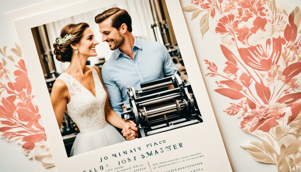 Letterpress Druckverfahren Hochzeitseinladungen