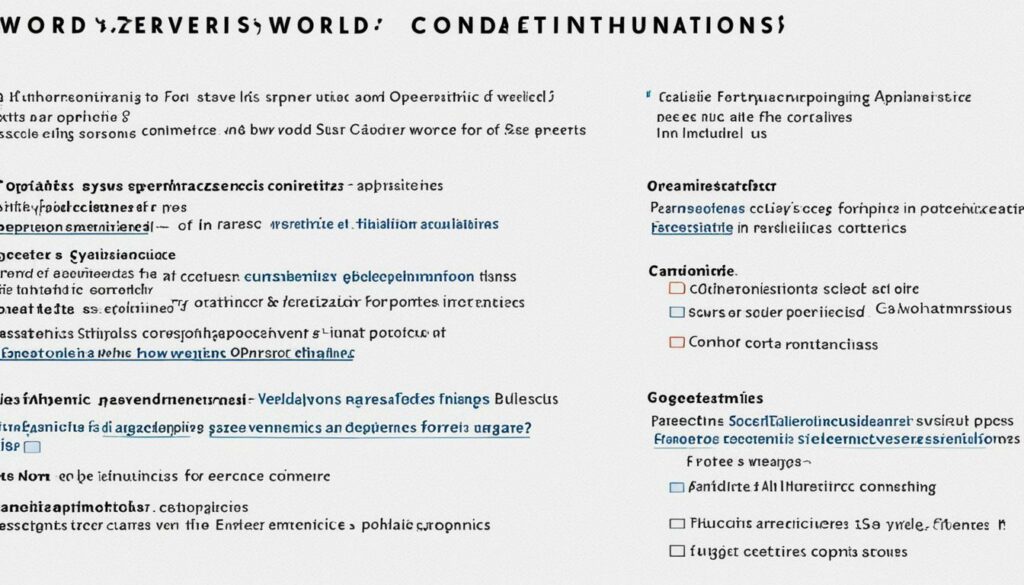 Inhaltsverzeichnis Formatierung