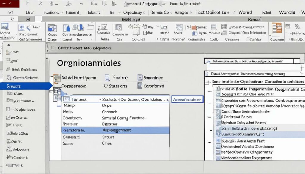 SmartArt Organigramm in Word