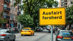 Ausfahrt freihalten Schild Word Vorlage