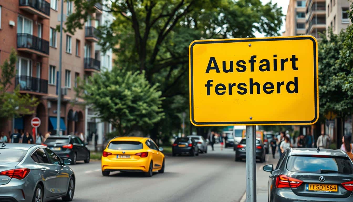 Ausfahrt freihalten Schild Word Vorlage