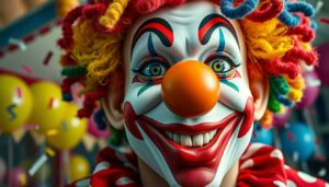 Clown Gesicht Word Vorlage