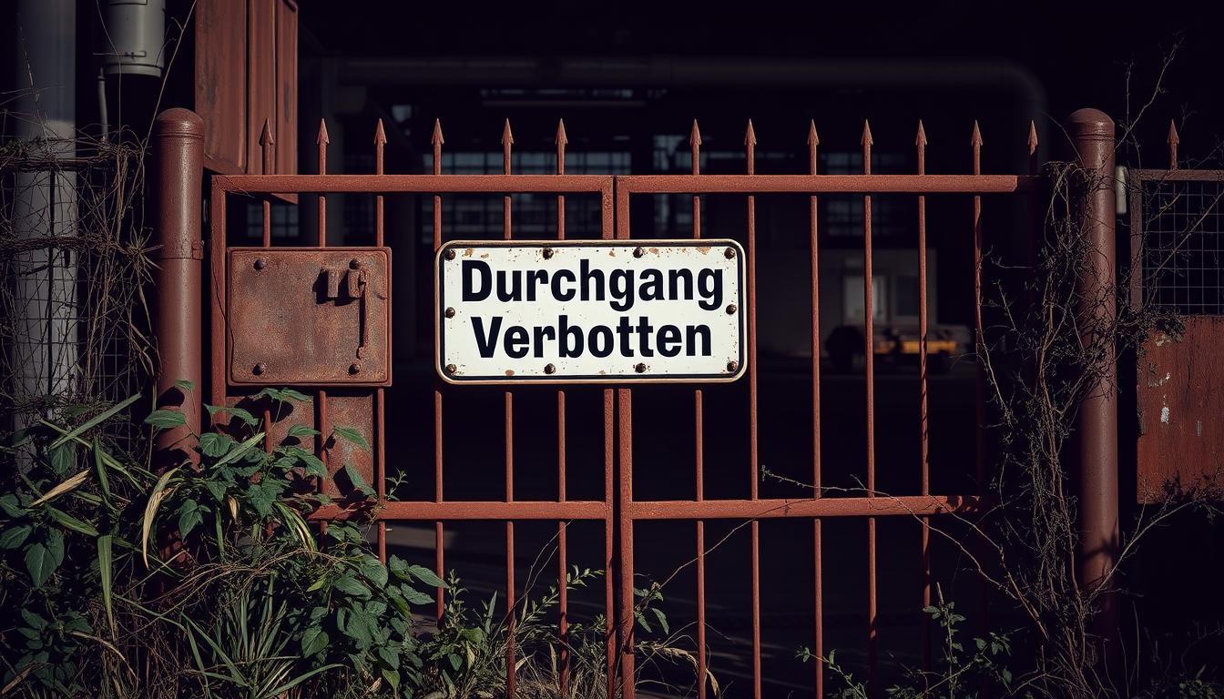 Durchgang verboten Schild Word Vorlage