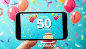 Einladung 50. Geburtstag Whatsapp Word Vorlage hier kostenlos downloaden