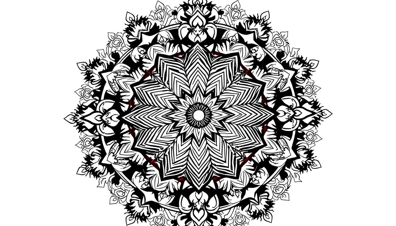 Mandala zum Ausmalen Word Vorlage