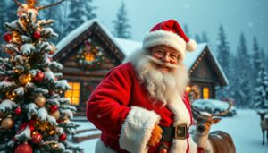 Weihnachten Santa Claus Word Vorlage