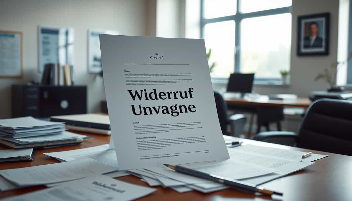 Widerruf Versicherung Word Vorlage