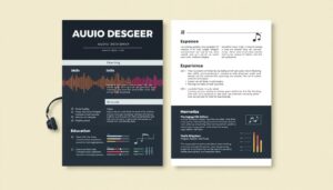 Lebenslauf Audio-Designer Word Vorlage hier kostenlos downloaden