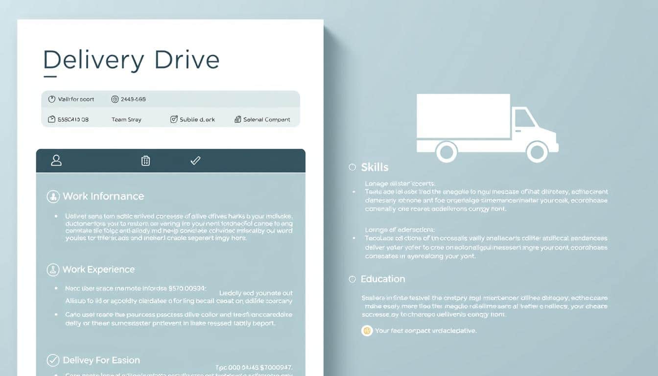 Lebenslauf Auslieferungsfahrerin Word Vorlage hier kostenlos downloaden