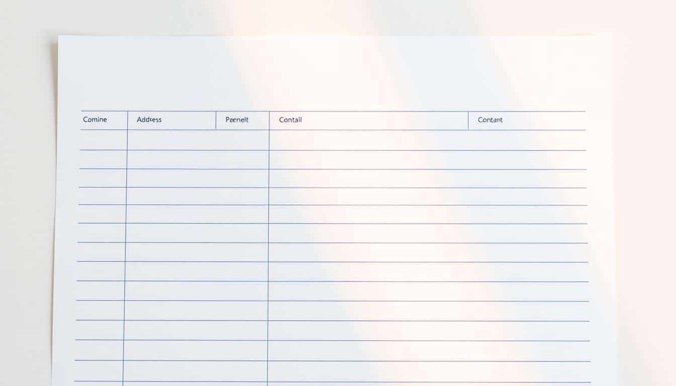 Adressliste Word Vorlage hier kostenlos downloaden