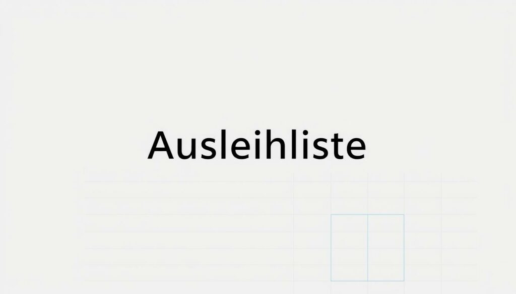 Ausleihliste Word Vorlage hier kostenlos downloaden