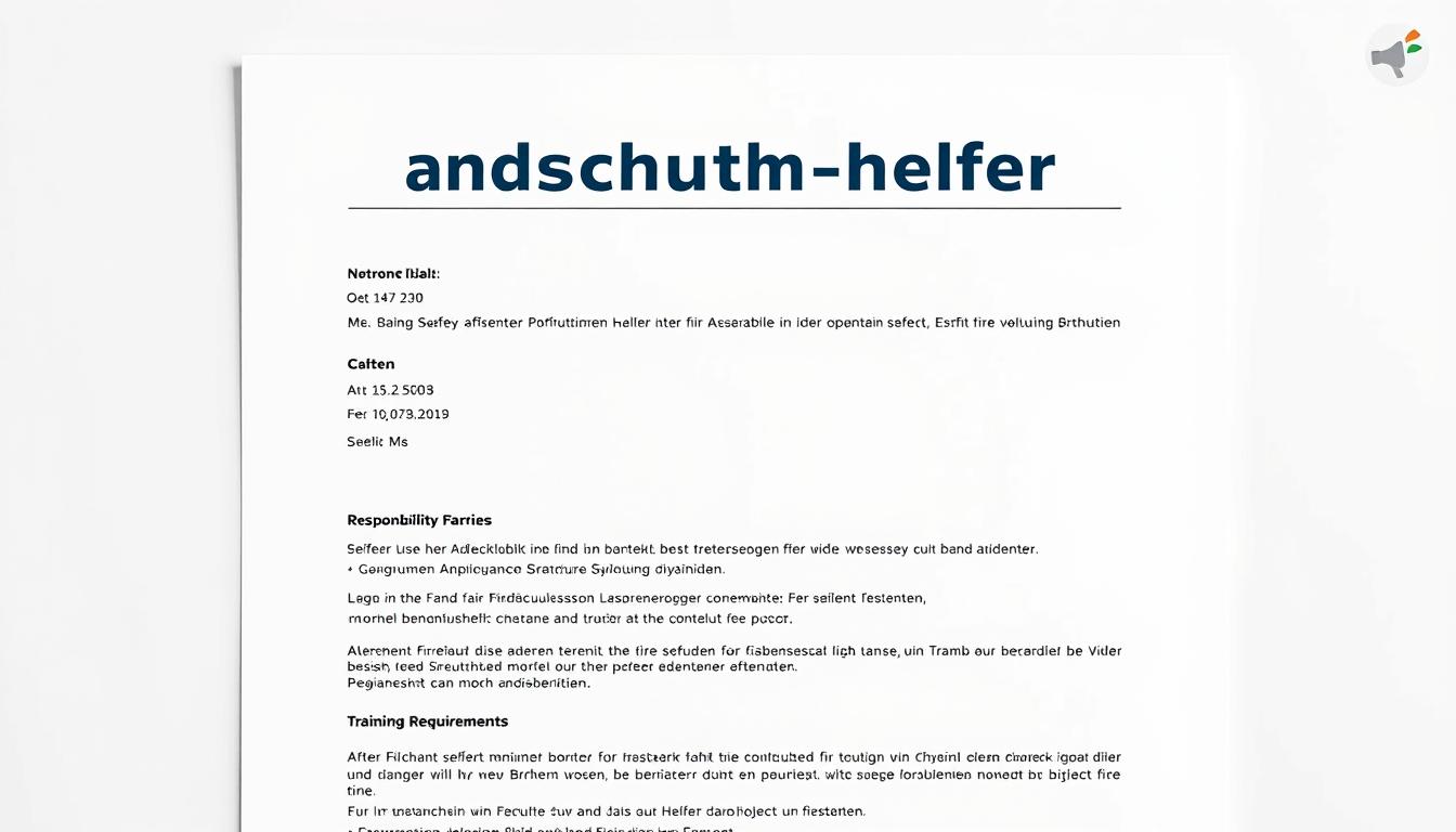 Bestellung Brandschutzhelfer Word Vorlage hier kostenlos downloaden