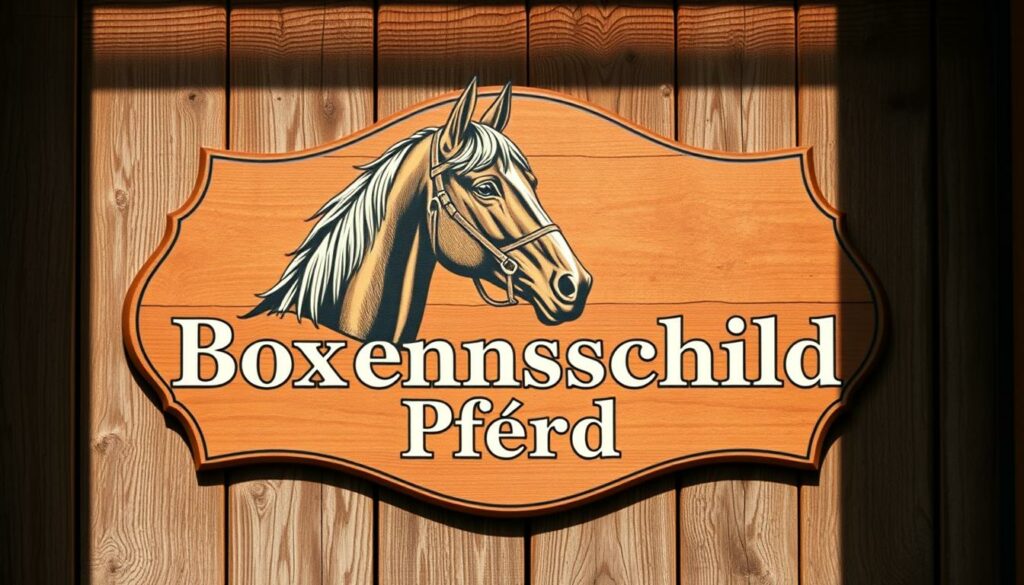 Boxenschild Pferd Word Vorlage hier kostenlos downloaden