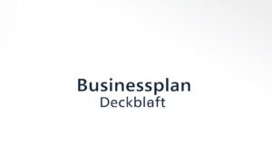 Businessplan Deckblatt Word Vorlage hier kostenlos downloaden