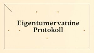 Eigentümerversammlung Protokoll Word Vorlage hier kostenlos downloaden