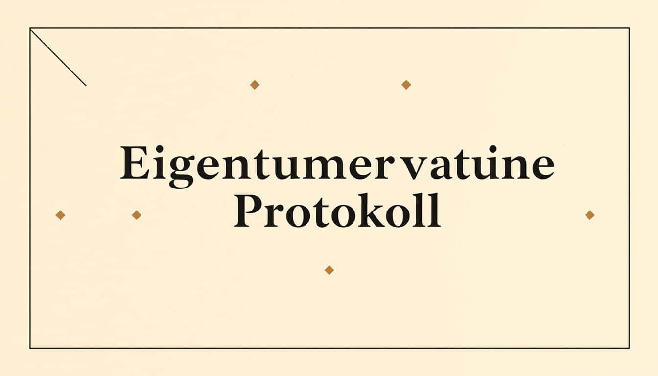 Eigentümerversammlung Protokoll Word Vorlage hier kostenlos downloaden