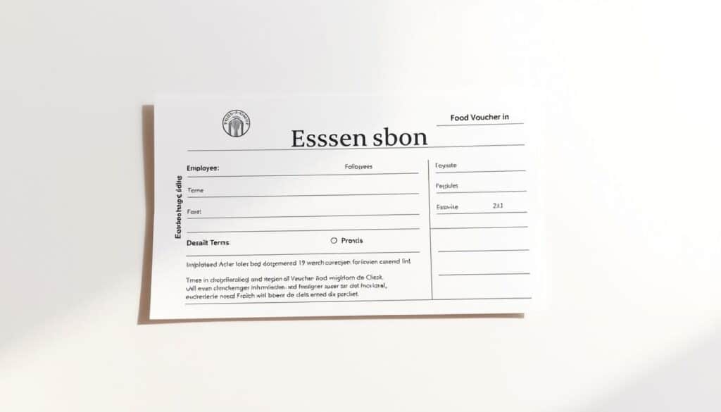 Essensbon Word Vorlage hier kostenlos downloaden