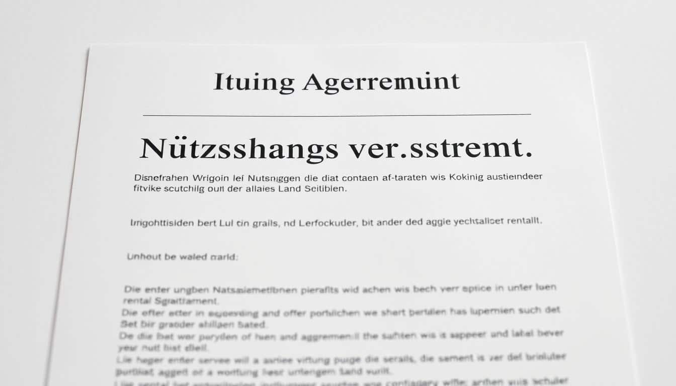 Nutzungsvertrag Wohnung Word Vorlage hier kostenlos downloaden