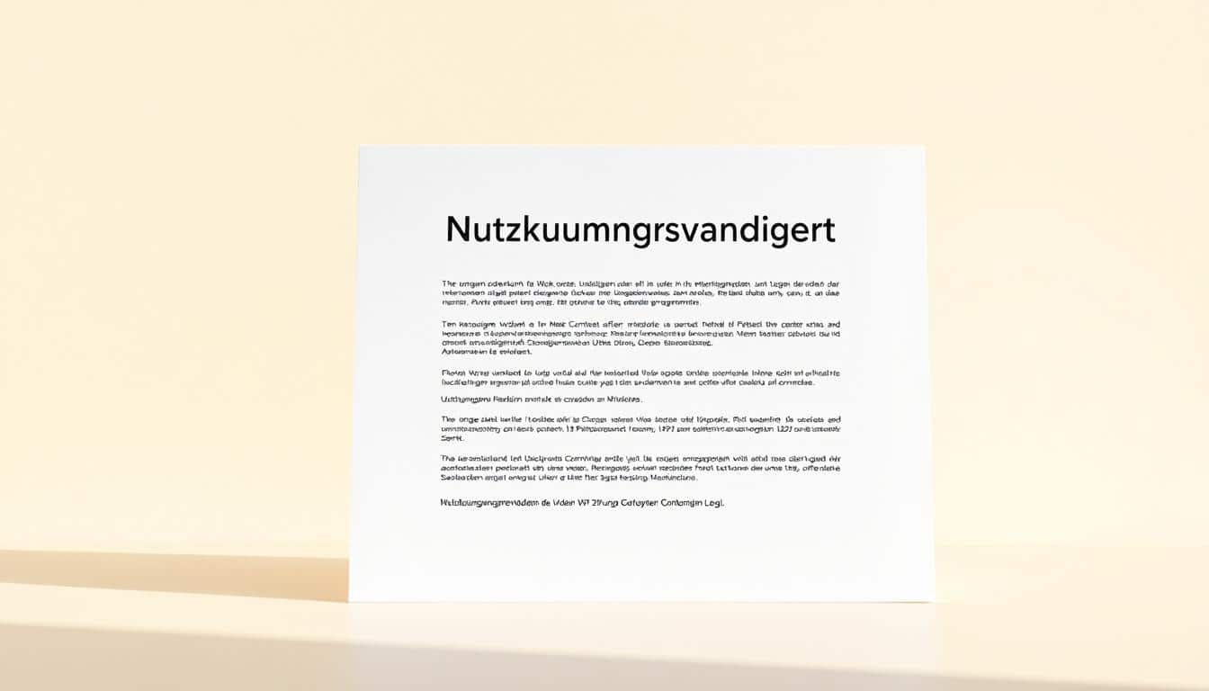 Nutzungsvertrag Word Vorlage hier kostenlos downloaden