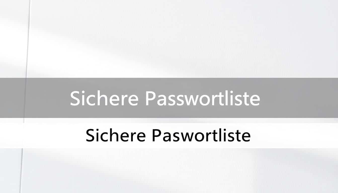 Passwortliste Word Vorlage hier kostenlos downloaden