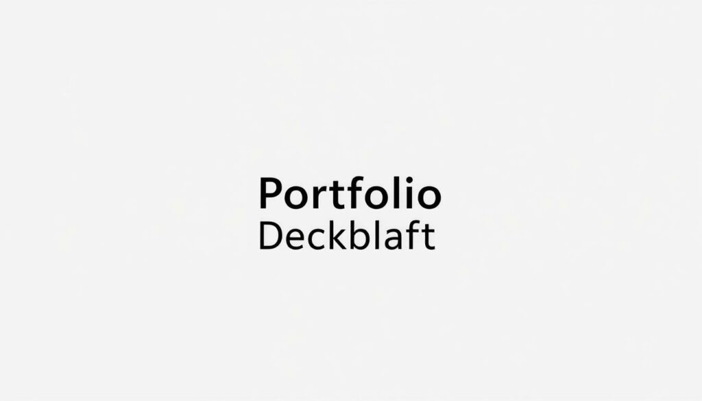 Portfolio Deckblatt Word Vorlage hier kostenlos downloaden