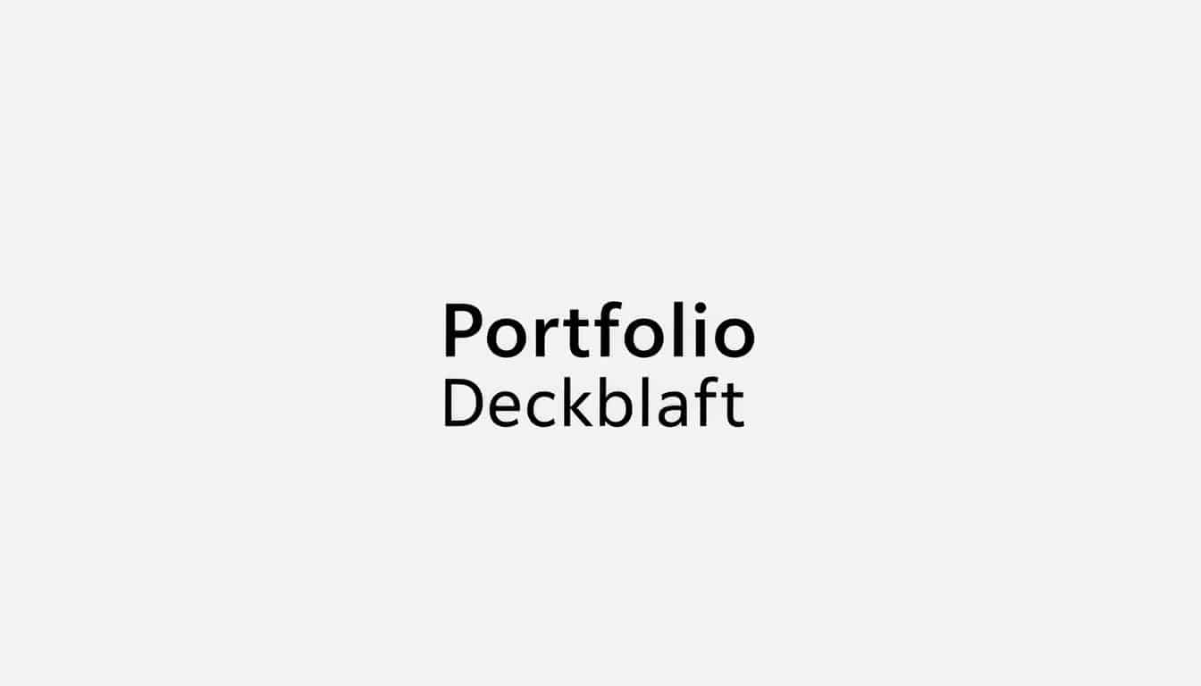 Portfolio Deckblatt Word Vorlage hier kostenlos downloaden