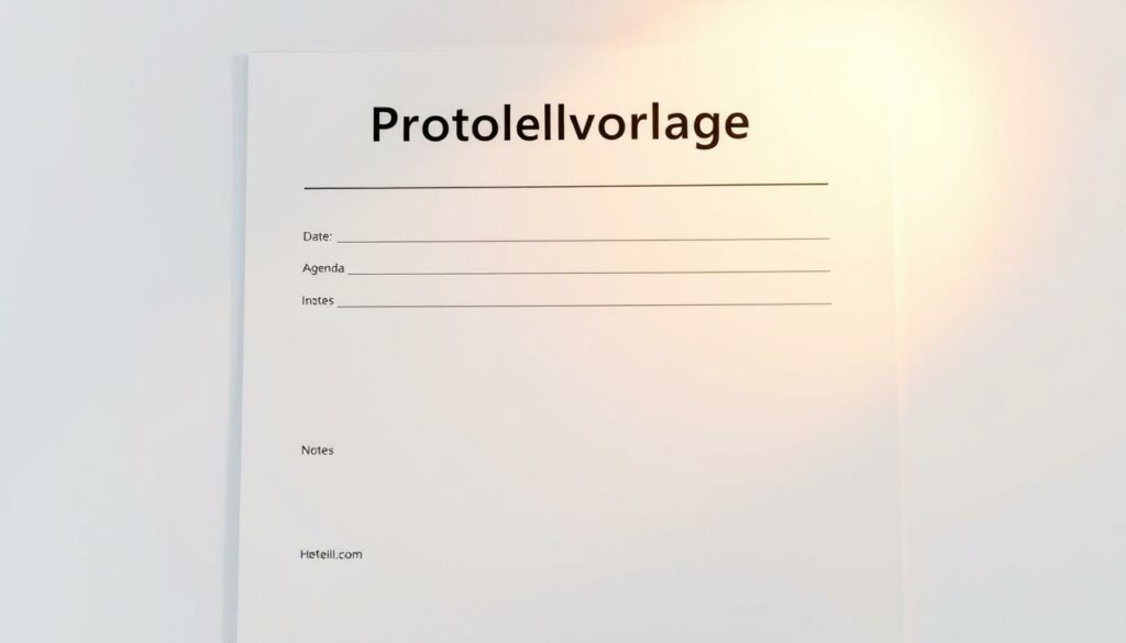 Protokoll Meeting Word Vorlage hier kostenlos downloaden