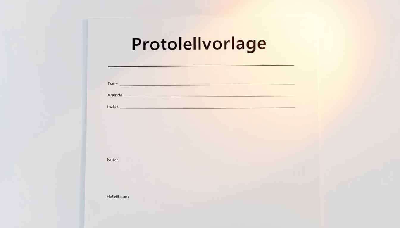 Protokoll Meeting Word Vorlage hier kostenlos downloaden