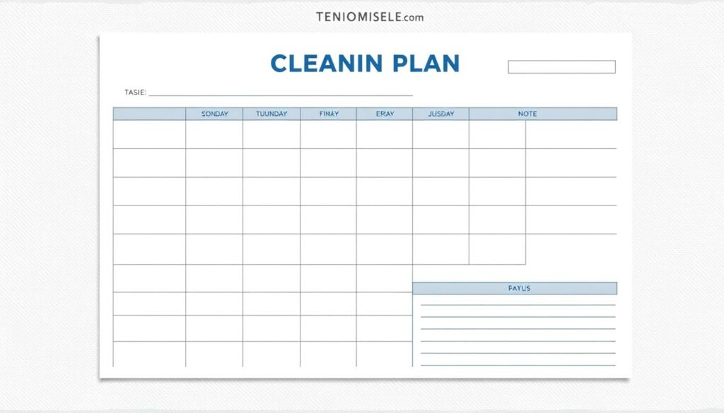Reinigungsplan Word Vorlage hier kostenlos downloaden