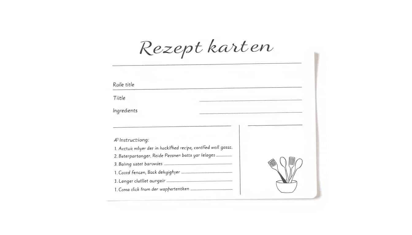 Rezeptkarten Word Vorlage hier kostenlos downloaden