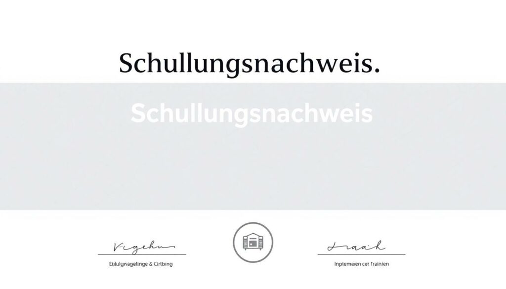 Schulungsnachweis Word Vorlage hier kostenlos downloaden