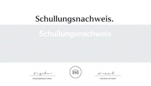 Schulungsnachweis Word Vorlage hier kostenlos downloaden