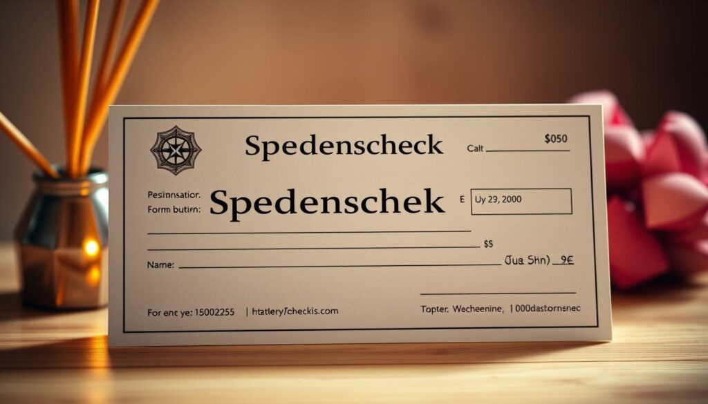 Spendenscheck Word Vorlage hier kostenlos downloaden