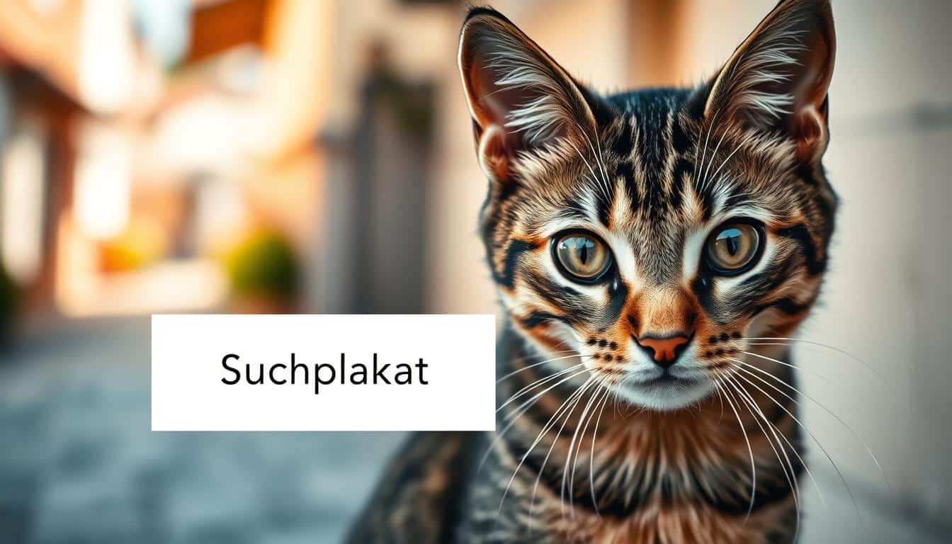 Suchplakat Katze Word Vorlage hier kostenlos downloaden