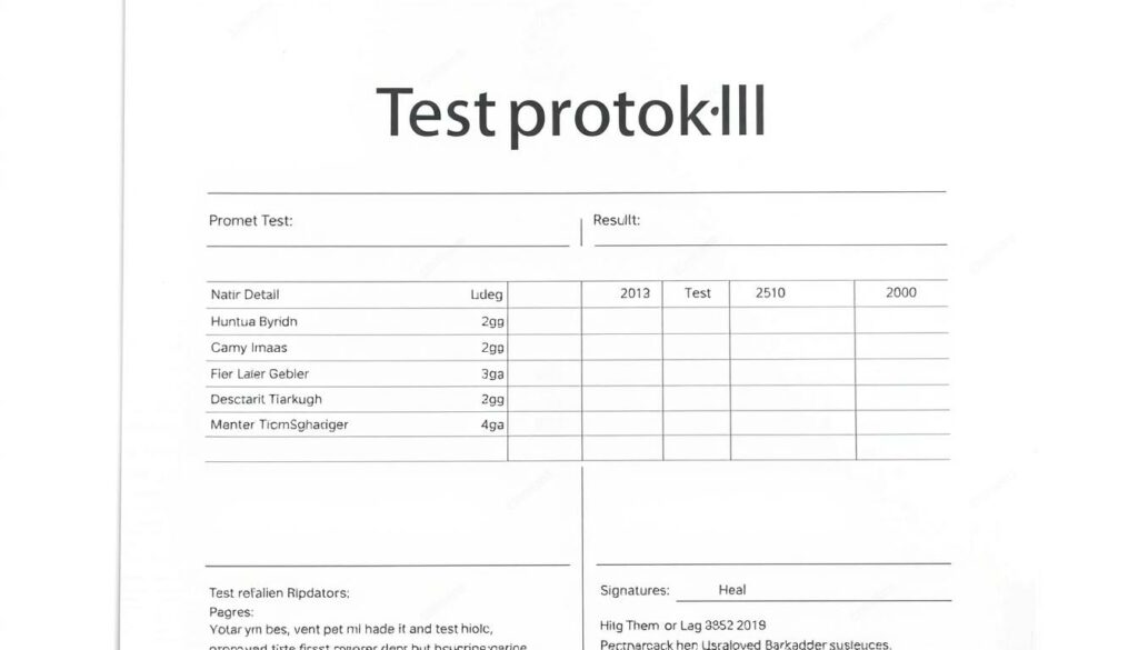 Testprotokoll Word Vorlage hier kostenlos downloaden