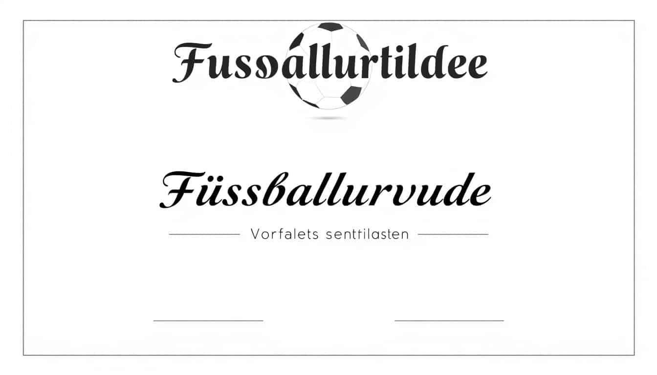 Urkunde Fußball Word Vorlage hier kostenlos downloaden