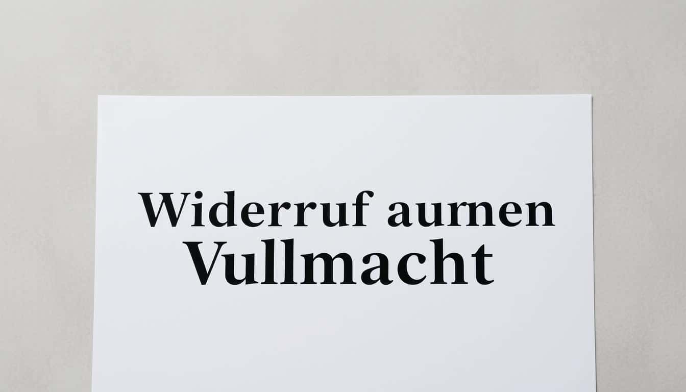 Widerruf Vollmacht Word Vorlage hier kostenlos downloaden