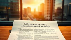 Widerspruch Sperrzeit Arbeitslosengeld Word Vorlage hier kostenlos downloaden