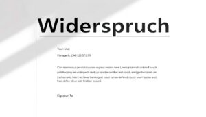 Widerspruch per Mail Word Vorlage hier kostenlos downloaden