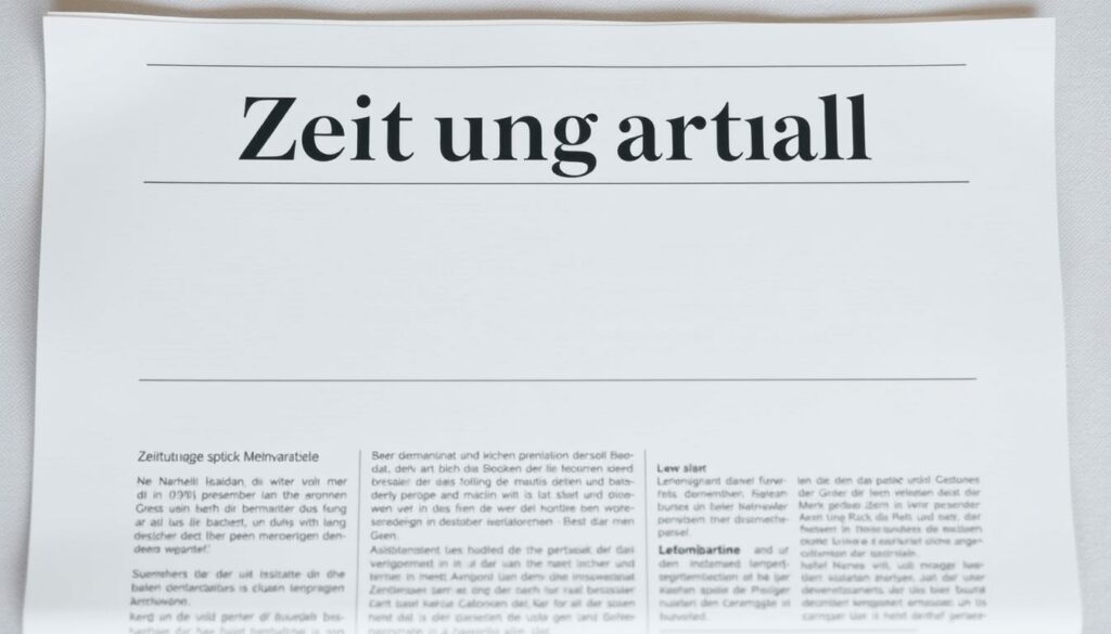 Zeitungsartikel Word Vorlage hier kostenlos downloaden