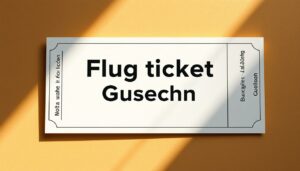 Flugticket Gutschein Word Vorlage hier kostenlos downloaden