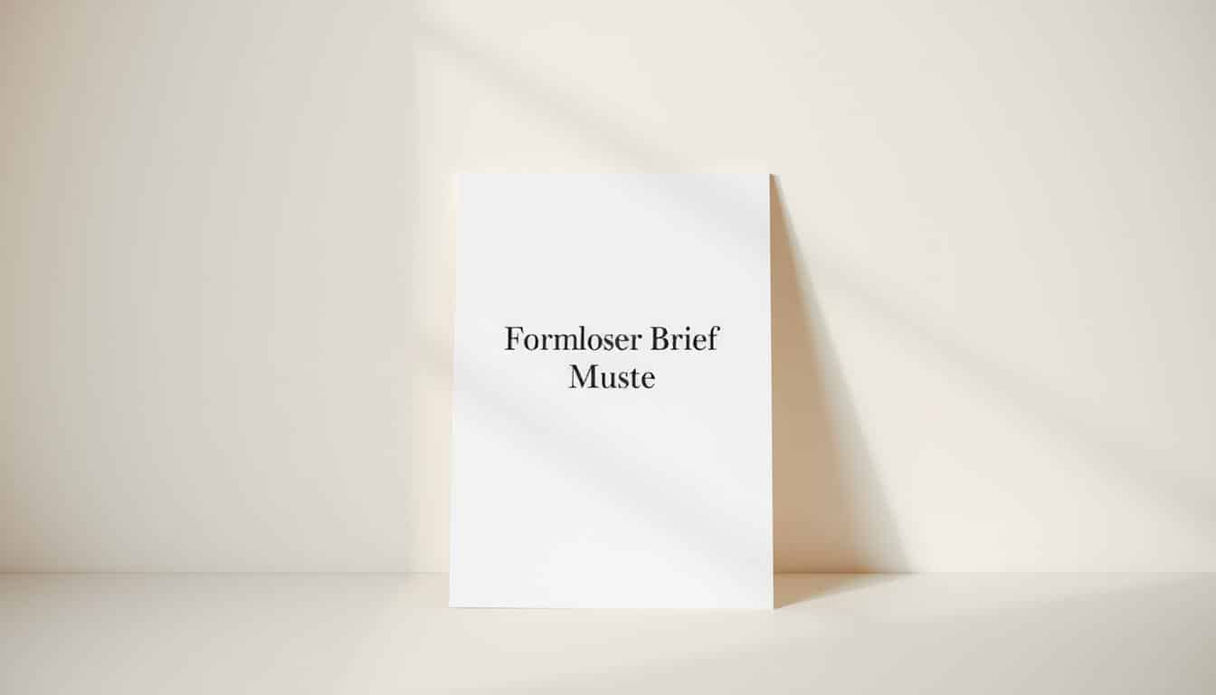 Formloser Brief Word Vorlage hier kostenlos downloaden