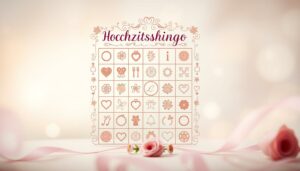 Hochzeitsbingo Word Vorlage hier kostenlos downloaden