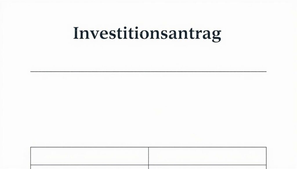 Investitionsantrag Word Vorlage hier kostenlos downloaden