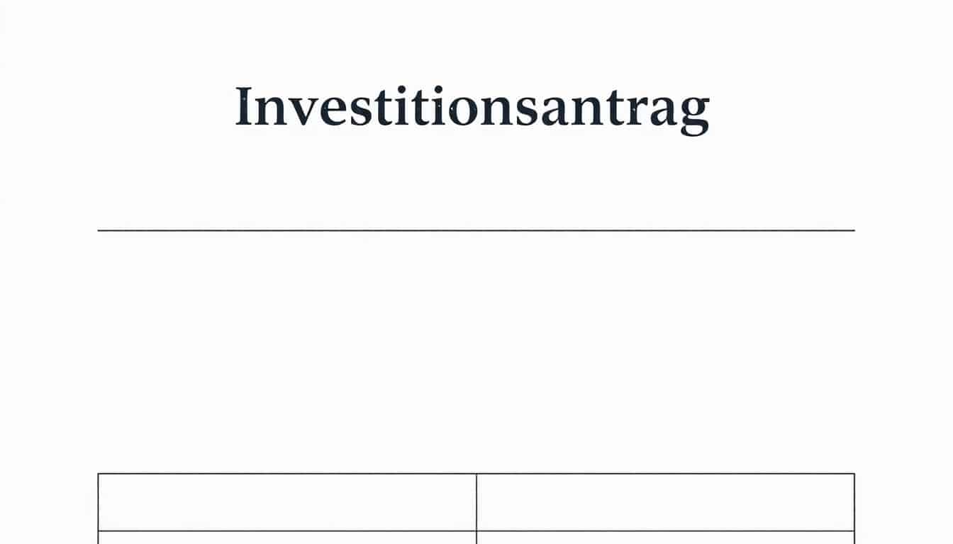 Investitionsantrag Word Vorlage hier kostenlos downloaden