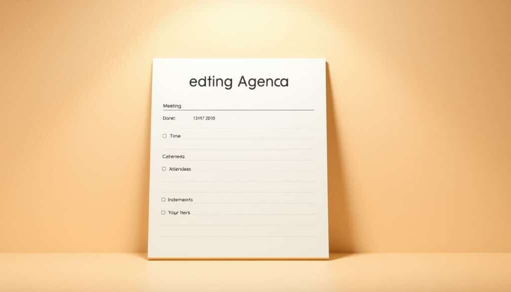 Meeting Agenda Word Vorlage hier kostenlos downloaden