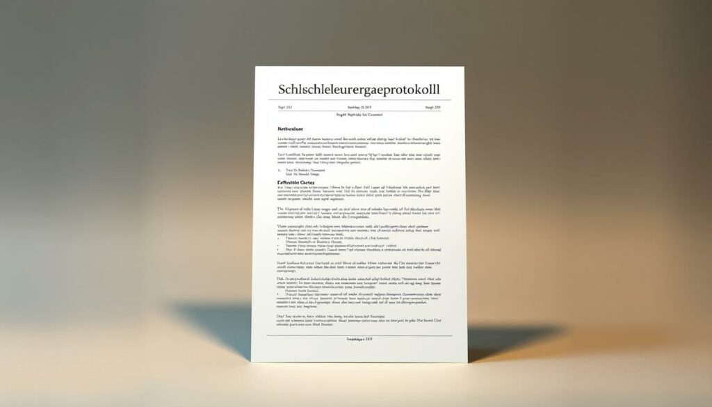 Schlüsselübergabeprotokoll Word Vorlage hier kostenlos downloaden