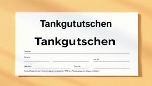 Tankgutschein Word Vorlage hier kostenlos downloaden