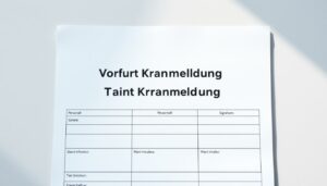 Vordruck Krankmeldung Word Vorlage hier kostenlos downloaden