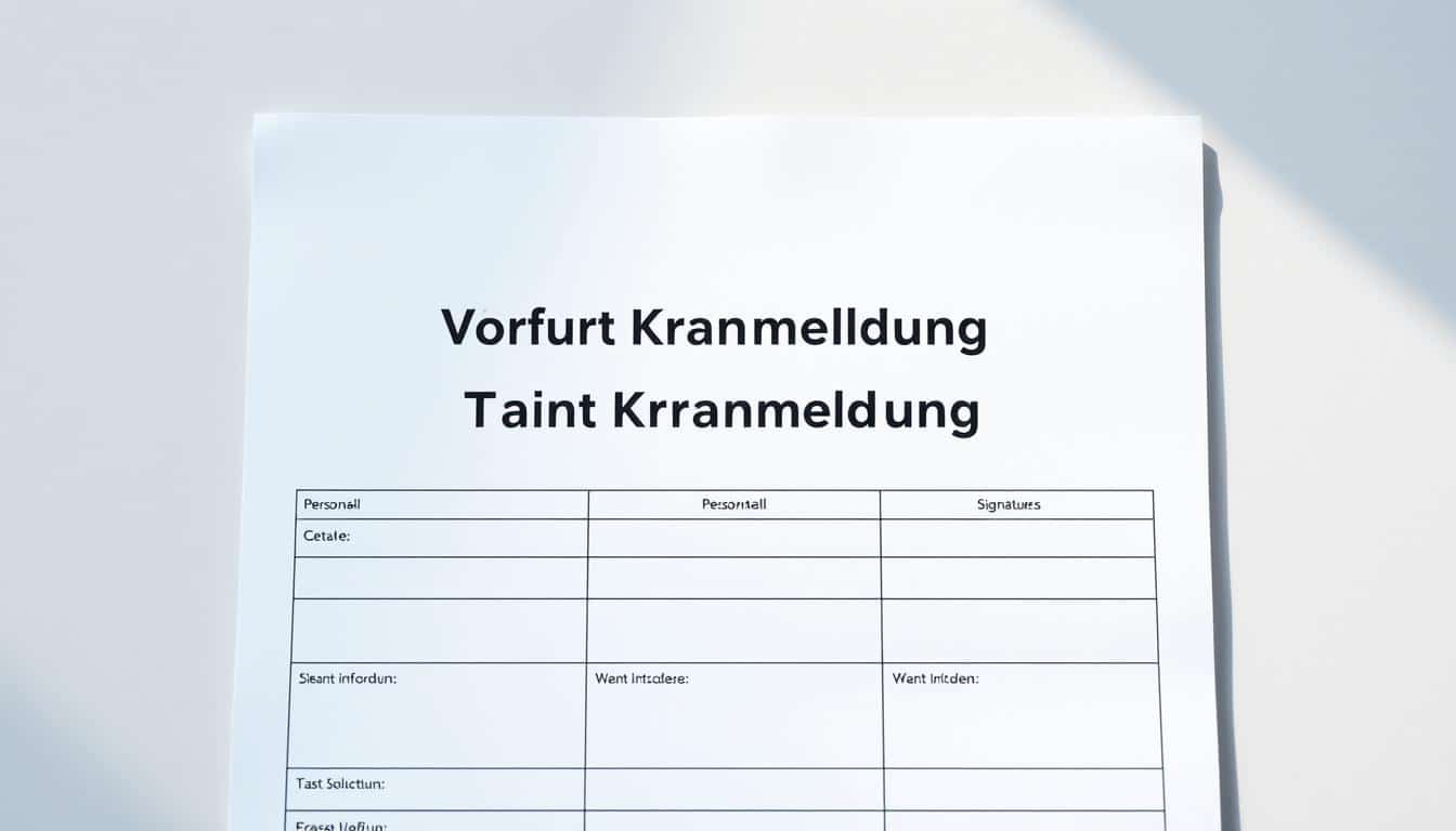 Vordruck Krankmeldung Word Vorlage hier kostenlos downloaden